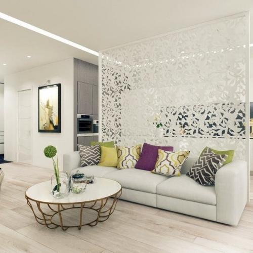 Очень красивое совмещение гостиной и кухни. А Вам нравится? 01