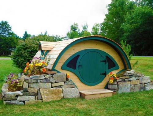 Детский домик хоббита. Впечатляющие домики хоббитов в дизайне вашей дачи