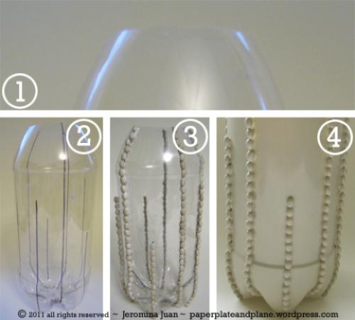 Как сделать вазу из пластиковой бутылки для цветов. Вазы из пластиковых бутылок 11