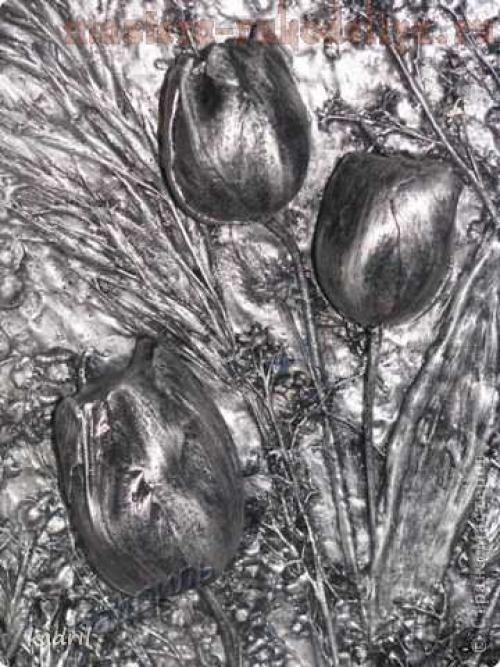 Цветы из гипса своими руками. Мастер-класс: Гипсовые отливки по тюльпанам 07 Цветы из гипса своими руками. Мастер-класс: Гипсовые отливки по тюльпанам 07