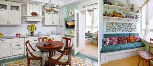 Кухня с выходом на балкон. Балкон, совмещенный с кухней — 100 фото идей дизайна