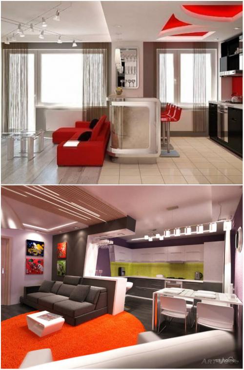 Кухня в нише гостиной. 5 фатальных ошибок при объединении кухни с гостиной 10 Кухня в нише гостиной. 5 фатальных ошибок при объединении кухни с гостиной 10