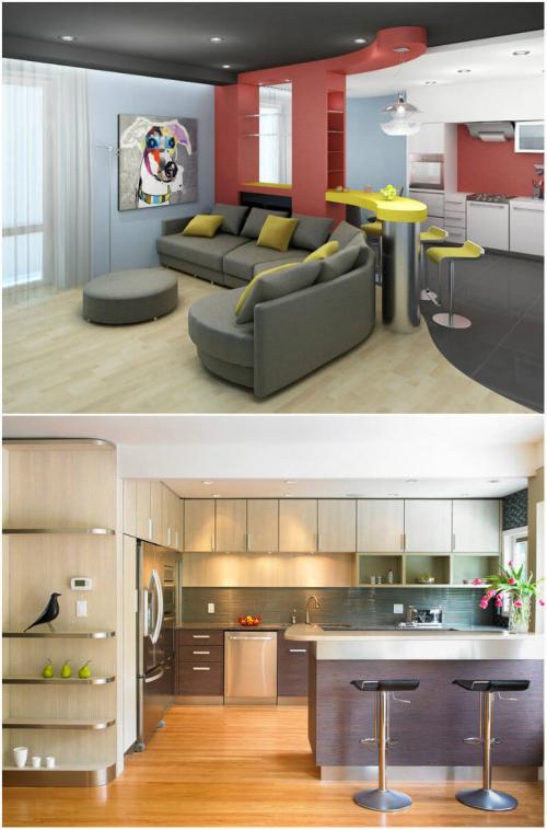 Кухня в нише гостиной. 5 фатальных ошибок при объединении кухни с гостиной 12 Кухня в нише гостиной. 5 фатальных ошибок при объединении кухни с гостиной 12