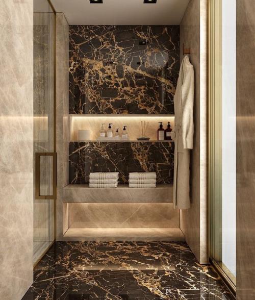 ⚜️Дизайн шикарной ванной комнаты. Как Вы относитесь к золоту в интерьере? 03