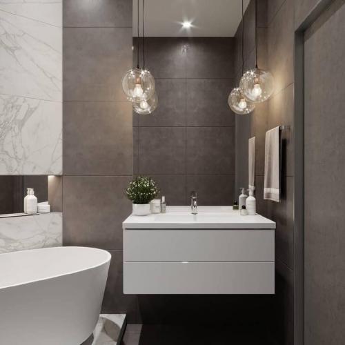 Какая ванная комната вам нравится больше всего 1 или 2? 01