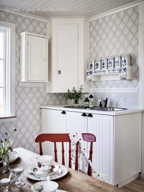Белые кухни с акцентами и без. 04