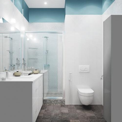 Небольшая светлая квартира с кухней — студией 06