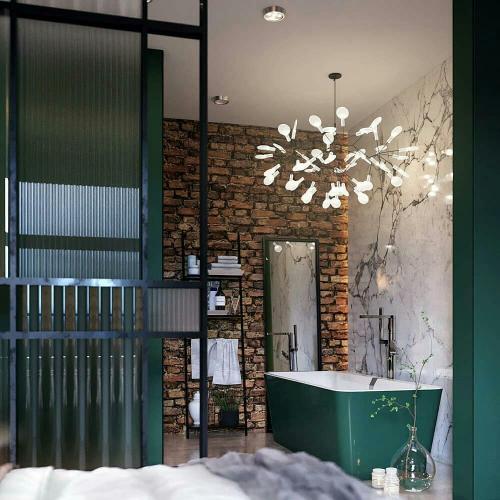 Как вам цветовая гамма этой ванной комнаты?🌿🔥 03