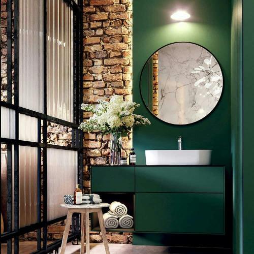 Как вам цветовая гамма этой ванной комнаты?🌿🔥 01