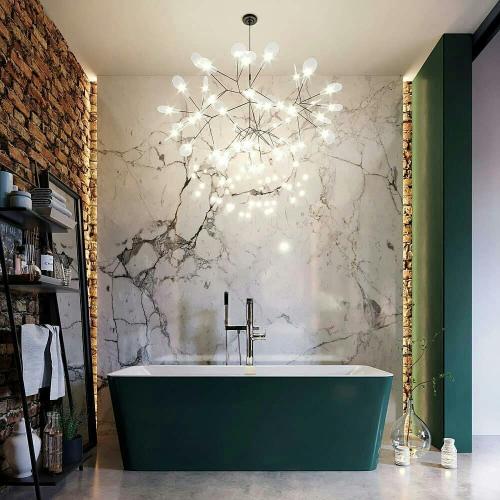 Как вам цветовая гамма этой ванной комнаты?🌿🔥 04