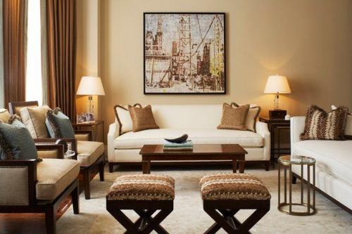 С какими цветами сочетается бежевый цвет в интерьере. Принципы создания интерьера в бежевом цвете 26