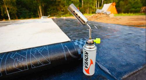 Стеклоизол без горелки. Укладка стеклоизола