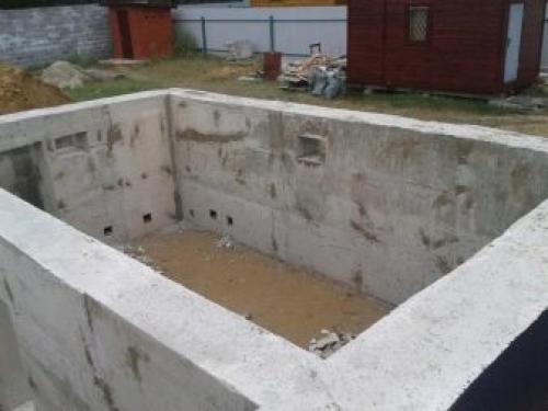 Фундамент из фбс для дома с подвалом. Этапы выполнения работ 13
