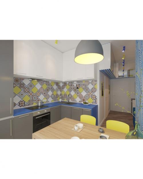 Идея ремонта для маленькой бюджетной кухни 👍🏻🎨 03