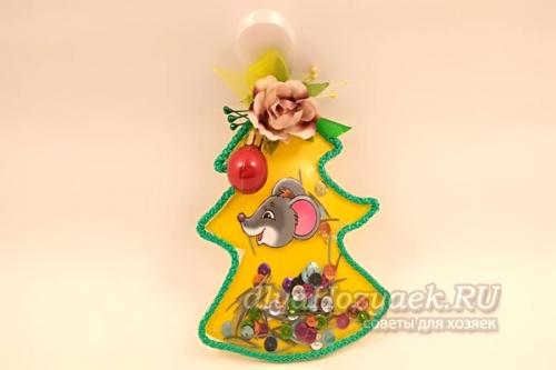 Мягкие елочные игрушки своими руками. Елочная игрушка в виде елки своими руками к Новому году Крысы