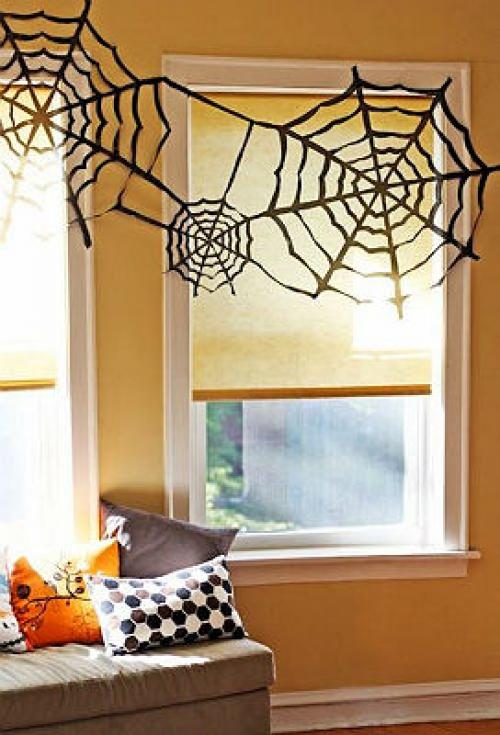 Украшения на Хэллоуин своими руками паутина. Паутина и пауки своими руками