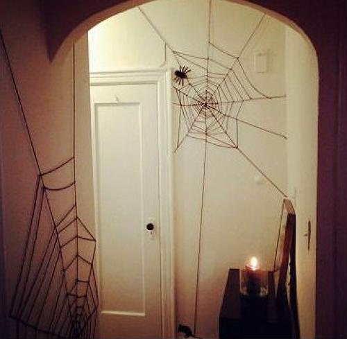 Украшения на Хэллоуин своими руками паутина. Паутина и пауки своими руками