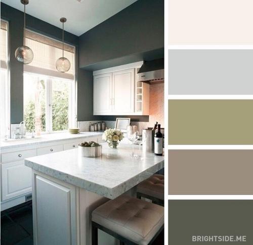 Подборка модных цветовых сочетаний на кухне 02
