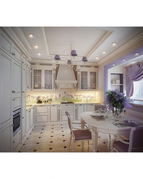 🔸Кухня-столовая в классическом стиле 01