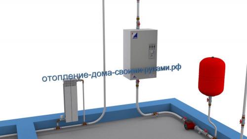 Отопление двухэтажного частного дома схема. Однотрубная система 05 Отопление двухэтажного частного дома схема. Однотрубная система 05