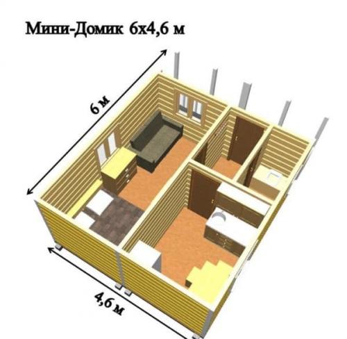Дом из бруса 4 на 6 с мансардой. Проектирование и специфика технологий