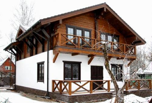 Комбинированный дом из газобетона и бруса. Конструктивные варианты комбинированных домов