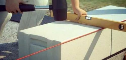 Дом из газобетона. Укладка газобетонного блока