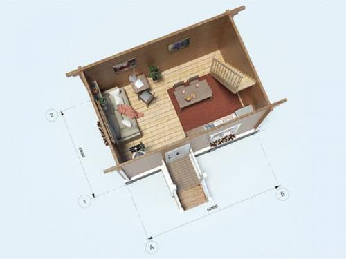 Дом из бруса 4 на 6 с мансардой. Проектирование и специфика технологий