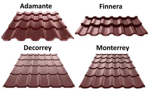 Металлочерепица размеры листа стандартные. Длина производимых изделий 04