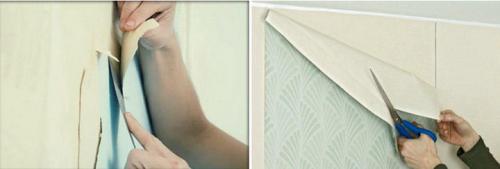 Поклейка углов обоями на флизелиновой основе. О материалах и инструментах 08