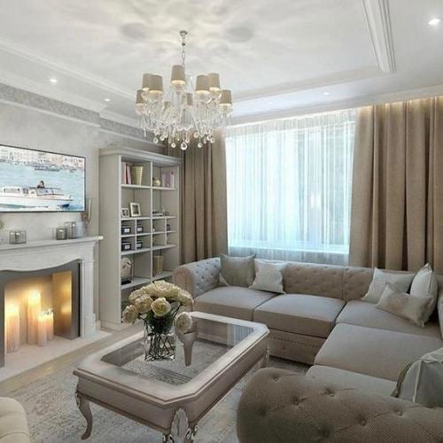 Идеи дизайна гостиных. Какой вариант Вам понравился: 1-2-3-4? 03