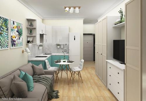 Дизайн — проект квартиры — студии. Как Вам проект? Что-то бы изменили? 06