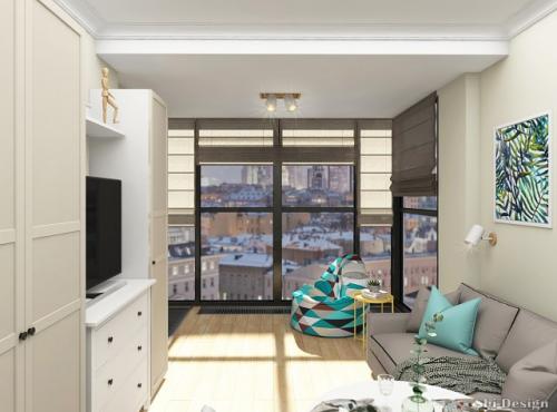 Дизайн — проект квартиры — студии. Как Вам проект? Что-то бы изменили? 03