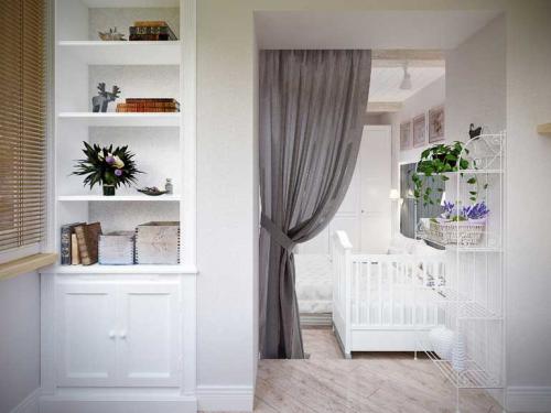 Спальня с кроваткой для ребенка 02