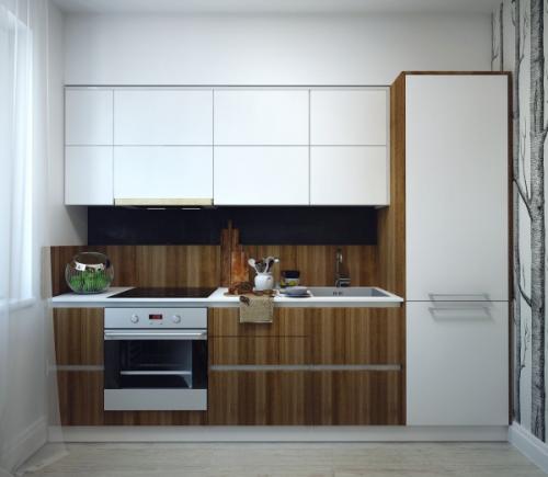 Дизайн небольшой квартиры в сером цвете 06