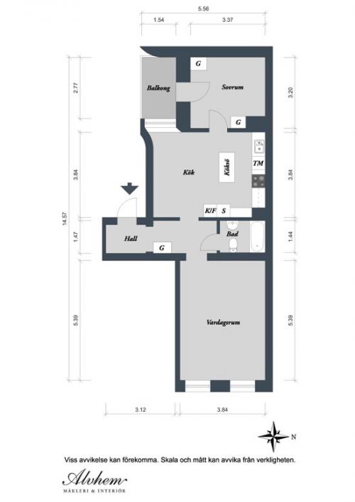 Квартира в скандинавском стиле. Как Вы относитесь к скандинавскому стилю? 02