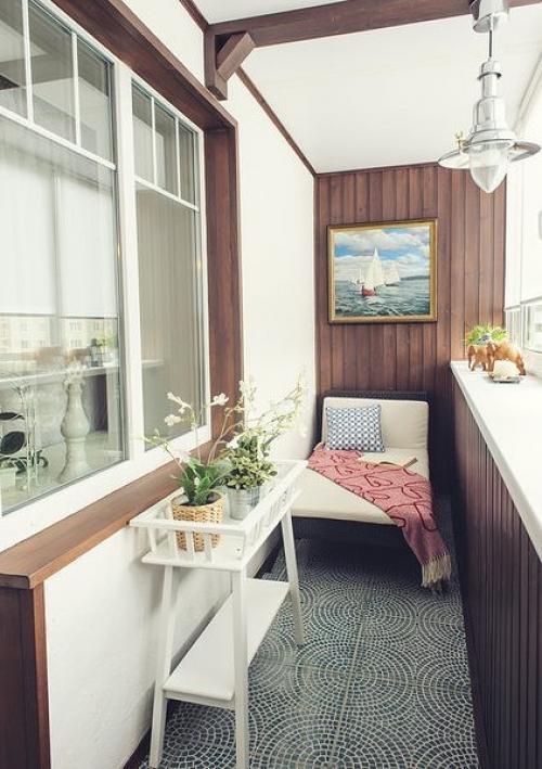 Идеи организации рабочего места на балконе 05