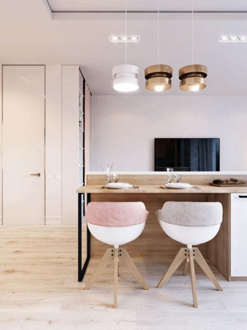 Нежный, светлый, легкий дизайн квартиры 02