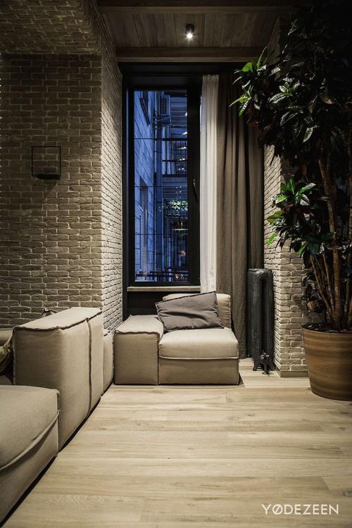 Как Вам такой интерьер квартиры в темных цветах? Мрачно или стильно? 06