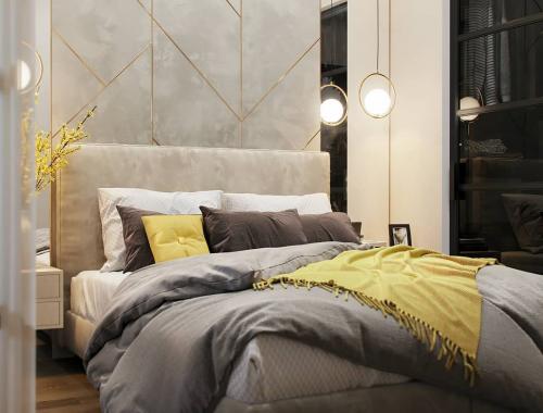 А Вам нравится цветовое сочетание в этой спальне? 02