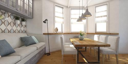 Дизайн — проект гостиной с эркером 01