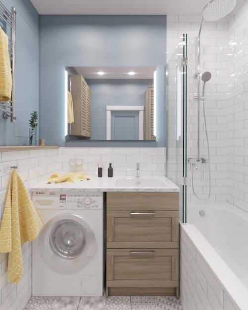 Какйо вариант дизайна ванной комнаты Вы бы выбрали? 02