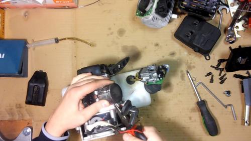 Ремонт китайской мотокосы. Замена ЦПГ на Китайских бензокосах