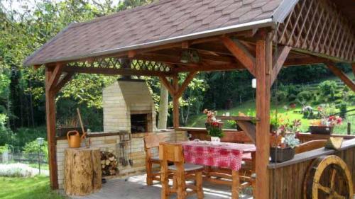 Проекты дачных беседок с мангалом из дерева своими руками. Ваша беседка с мангалом: важные детали