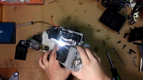 Ремонт китайской мотокосы. Замена ЦПГ на Китайских бензокосах