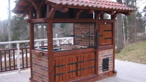 Проекты дачных беседок с мангалом из дерева своими руками. Ваша беседка с мангалом: важные детали