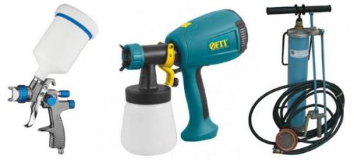 Принцип работы пульверизатора. Типы краскопультов