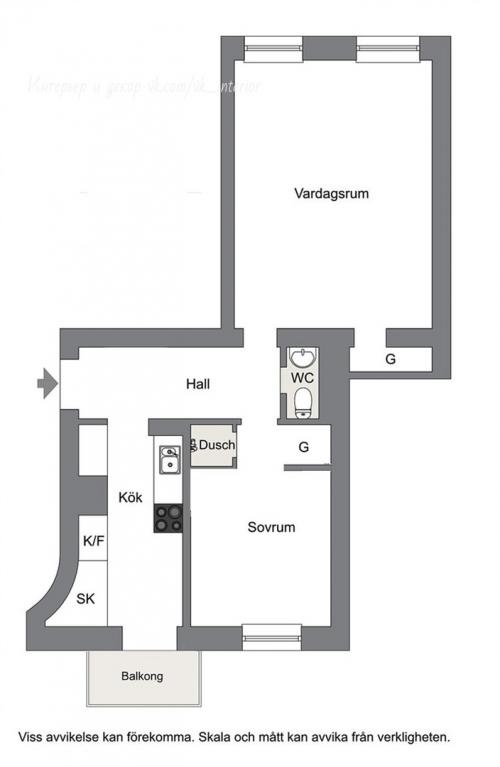 Оцените дизайн квартиры, 56 кв. м 03