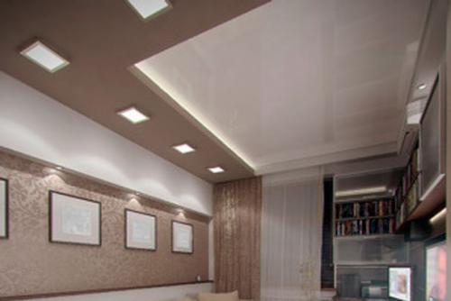 Как сделать двухуровневый натяжной потолок. Как сделать натяжные потолки залы своими руками