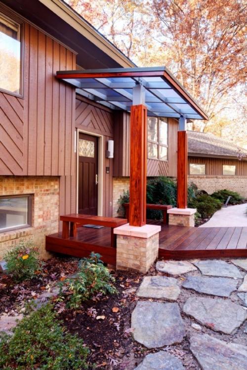 Крыльцо частного дома из металла. Материалы